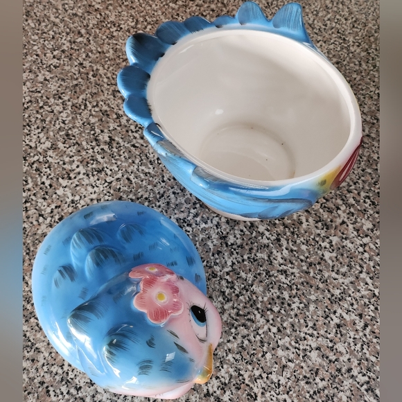 Lefton bluebird cookie jar 50`s vintage - Picture 8 of 11